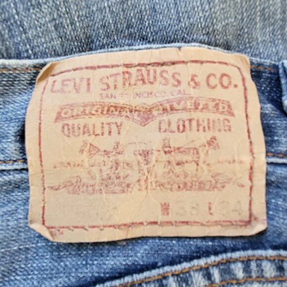 Men's Levi's 505 Regular Fit Jeans W33/L34 - Picture 5 of 7